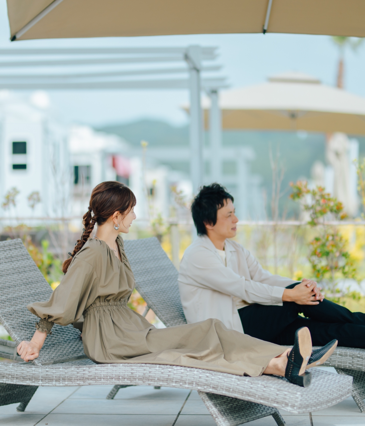 愛犬家に人気の白い砂浜